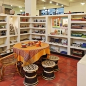 Sasha - Kolkata shop caneware display